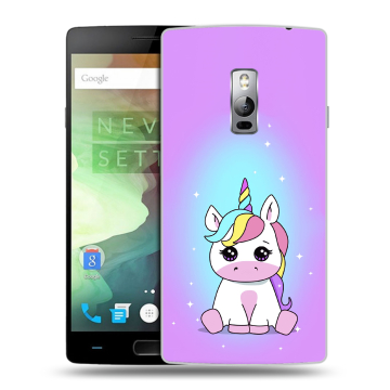 Пластиковый чехол на OnePlus 2 с принтом Единорог