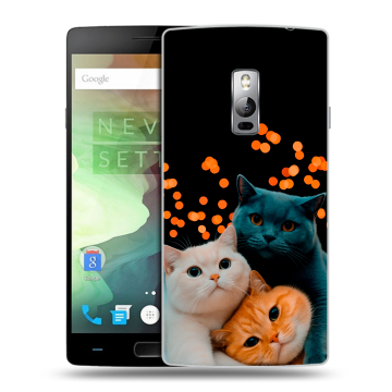 Пластиковый чехол на OnePlus 2 с принтом Кошки
