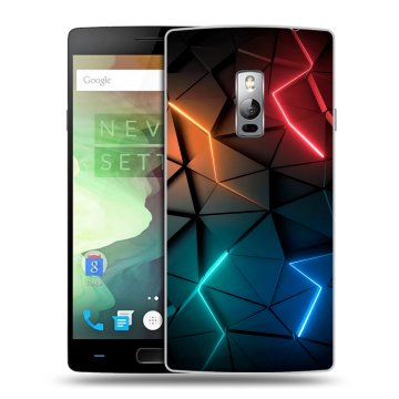 Пластиковый чехол на OnePlus 2 с принтом Абстракция неон Пластиковый чехол на OnePlus 2 с принтом Абстракция неон