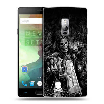 Пластиковый чехол на OnePlus 2 с принтом Скелет Пластиковый чехол на OnePlus 2 с принтом Скелет