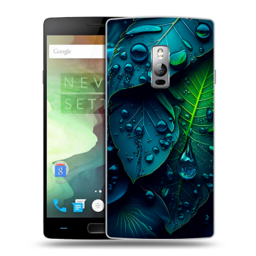 Пластиковый чехол на OnePlus 2 с принтом Листья Пластиковый чехол на OnePlus 2 с принтом Листья