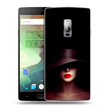 Пластиковый чехол на OnePlus 2 с принтом Девушка в шляпе Пластиковый чехол на OnePlus 2 с принтом Девушка в шляпе