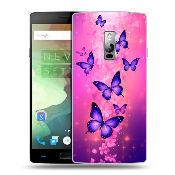 Пластиковый чехол на OnePlus 2 с принтом Бабочки Пластиковый чехол на OnePlus 2 с принтом Бабочки