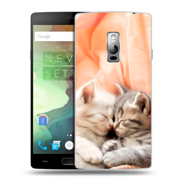 Пластиковый чехол на OnePlus 2 с принтом Котята