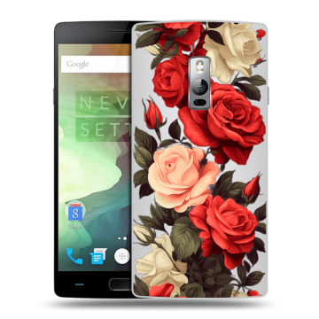 Пластиковый чехол на OnePlus 2 с принтом Розы Пластиковый чехол на OnePlus 2 с принтом Розы