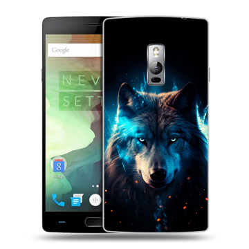 Пластиковый чехол на OnePlus 2 с принтом Волк ночной
