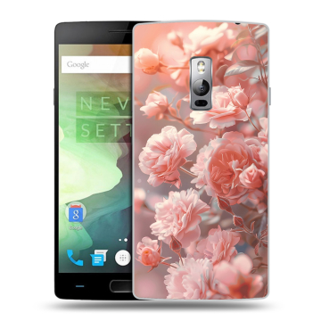 Пластиковый чехол на OnePlus 2 с принтом Розовые розы Пластиковый чехол на OnePlus 2 с принтом Розовые розы