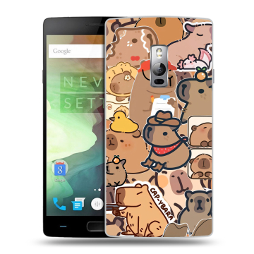 Пластиковый чехол на OnePlus 2 с принтом капибара