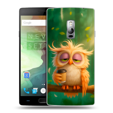 Пластиковый чехол на OnePlus 2 с принтом сова Пластиковый чехол на OnePlus 2 с принтом сова