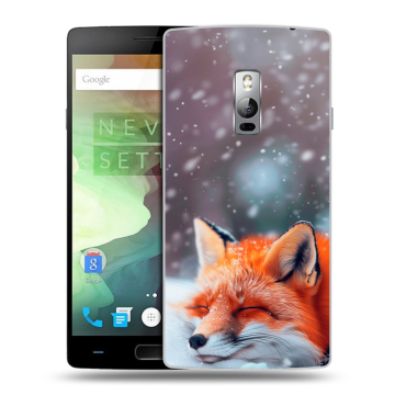 Пластиковый чехол на OnePlus 2 с принтом лиса Пластиковый чехол на OnePlus 2 с принтом лиса