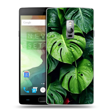 Пластиковый чехол на OnePlus 2 с принтом Листья Пластиковый чехол на OnePlus 2 с принтом Листья
