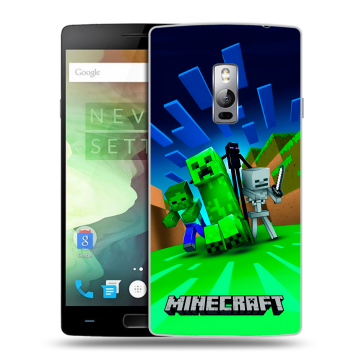 Пластиковый чехол на OnePlus 2 с принтом Майнкрафт Пластиковый чехол на OnePlus 2 с принтом Майнкрафт