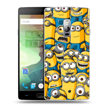 Пластиковый чехол на OnePlus 2 с принтом Миньоны Пластиковый чехол на OnePlus 2 с принтом Миньоны