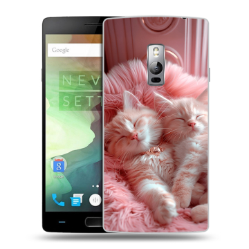 Пластиковый чехол на OnePlus 2 с принтом котята котики Пластиковый чехол на OnePlus 2 с принтом котята котики