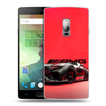 Пластиковый чехол на OnePlus 2 с принтом Мерседес Mercedes AMG