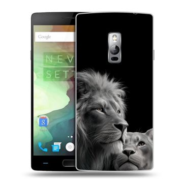 Пластиковый чехол на OnePlus 2 с принтом Лев кошки