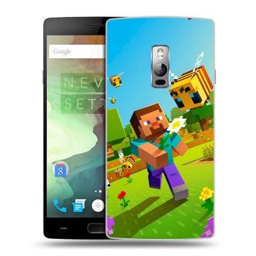 Пластиковый чехол на OnePlus 2 с принтом Майнкрафт Minecraft