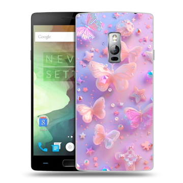 Пластиковый чехол на OnePlus 2 с принтом Бабочки