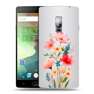 Пластиковый чехол на OnePlus 2 с принтом Цветы
