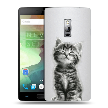 Пластиковый чехол на OnePlus 2 с принтом Котенок Пластиковый чехол на OnePlus 2 с принтом Котенок
