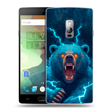 Пластиковый чехол на OnePlus 2 с принтом Медведь