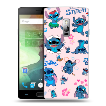 Пластиковый чехол на OnePlus 2 с принтом Лило и Стич Пластиковый чехол на OnePlus 2 с принтом Лило и Стич