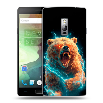 Пластиковый чехол на OnePlus 2 с принтом Медведь