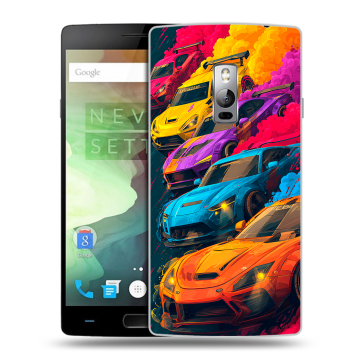Пластиковый чехол на OnePlus 2 с принтом Тачки