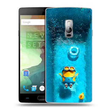 Пластиковый чехол на OnePlus 2 с принтом Миньоны Пластиковый чехол на OnePlus 2 с принтом Миньоны