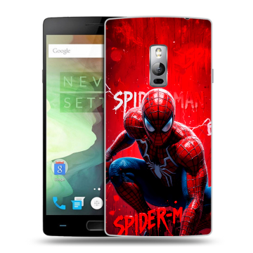 Пластиковый чехол на OnePlus 2 с принтом Spiderman Человек паук Пластиковый чехол на OnePlus 2 с принтом Spiderman Человек паук