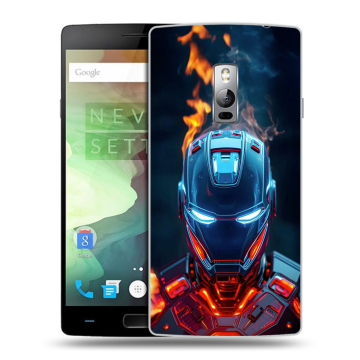 Пластиковый чехол на OnePlus 2 с принтом IronMan Железный человек