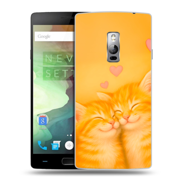 Пластиковый чехол на OnePlus 2 с принтом Милые котята Пластиковый чехол на OnePlus 2 с принтом Милые котята
