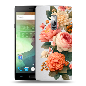Пластиковый чехол на OnePlus 2 с принтом цветы