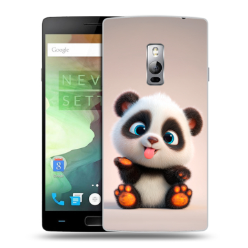Пластиковый чехол на OnePlus 2 с принтом милая панда Пластиковый чехол на OnePlus 2 с принтом милая панда