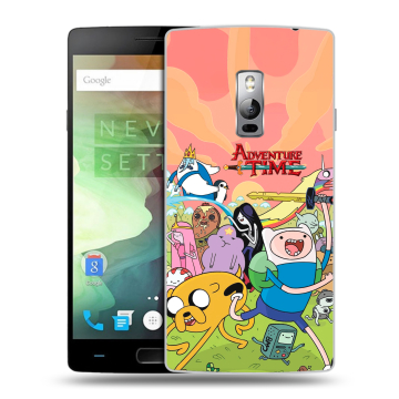 Пластиковый чехол на OnePlus 2 с принтом Adventure time Время приключений