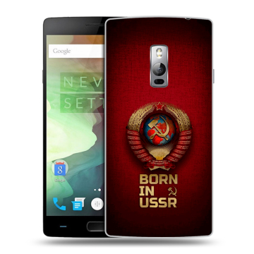 Пластиковый чехол на OnePlus 2 с принтом Флаг Герб СССР