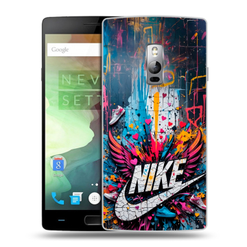 Пластиковый чехол на OnePlus 2 с принтом Nike Найк