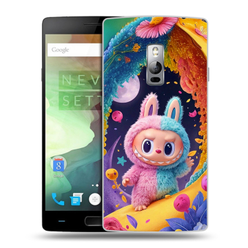 Пластиковый чехол на OnePlus 2 с принтом Labubu Лабубу