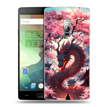 Пластиковый чехол на OnePlus 2 с принтом Дракон Японский Пластиковый чехол на OnePlus 2 с принтом Дракон Японский