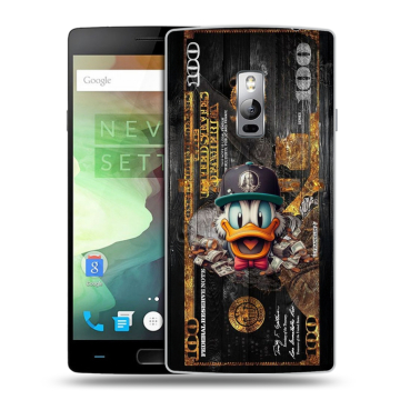 Пластиковый чехол на OnePlus 2 с принтом Дональд Дак Доллар Пластиковый чехол на OnePlus 2 с принтом Дональд Дак Доллар