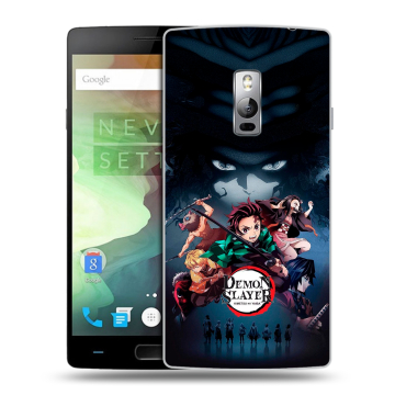 Пластиковый чехол на OnePlus 2 с принтом Demon Slayer Клинок рассекающий демонов