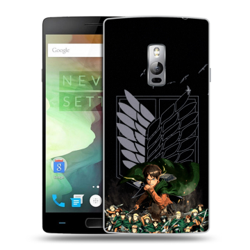 Пластиковый чехол на OnePlus 2 с принтом Атака титанов Пластиковый чехол на OnePlus 2 с принтом Атака титанов