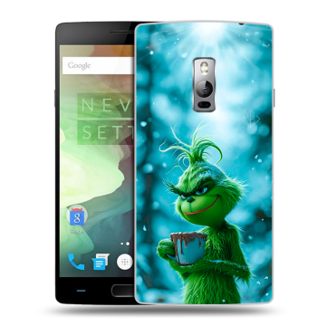 Пластиковый чехол на OnePlus 2 с принтом Новый год гринч