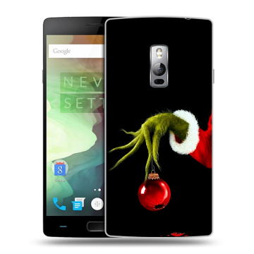 Пластиковый чехол на OnePlus 2 с принтом Новый год Гринч