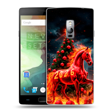Пластиковый чехол на OnePlus 2 с принтом Новый год