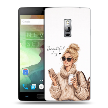 Пластиковый чехол на OnePlus 2 с принтом женский Пластиковый чехол на OnePlus 2 с принтом женский