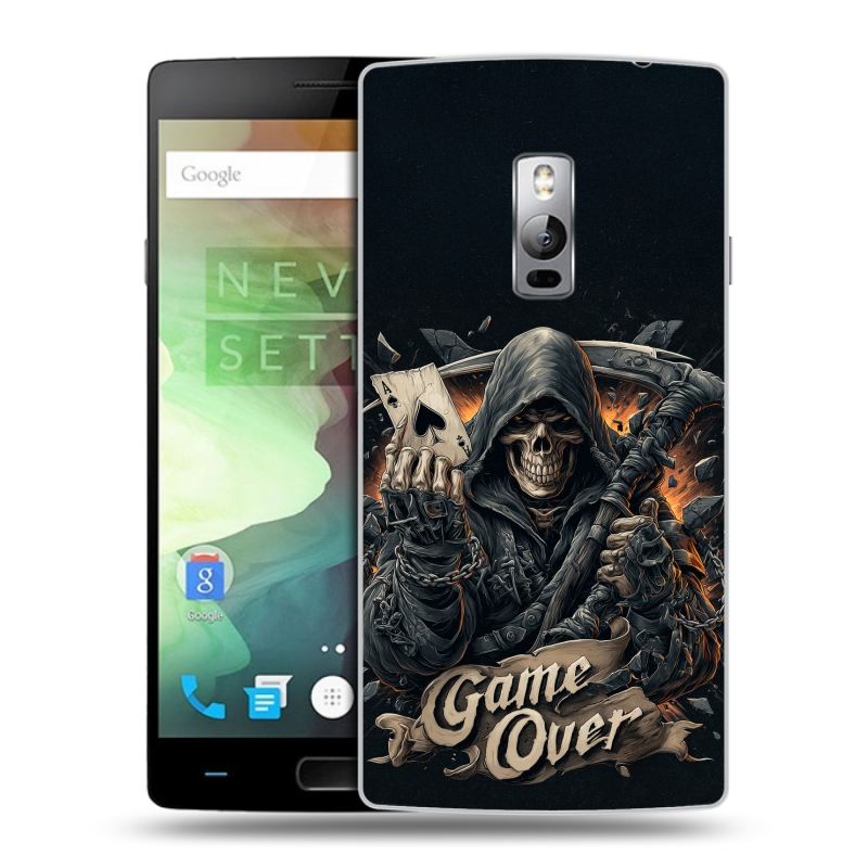 Пластиковый чехол на OnePlus 2 с принтом Скелет карты Пластиковый чехол на OnePlus 2 с принтом Скелет карты