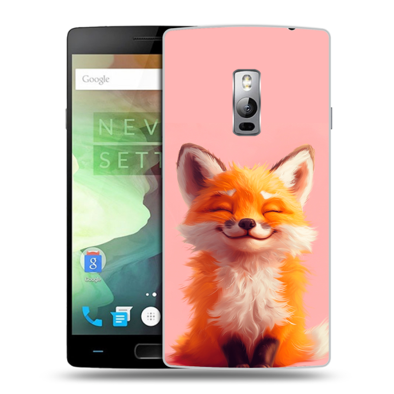 Пластиковый чехол на OnePlus 2 с принтом милая лиса Пластиковый чехол на OnePlus 2 с принтом милая лиса