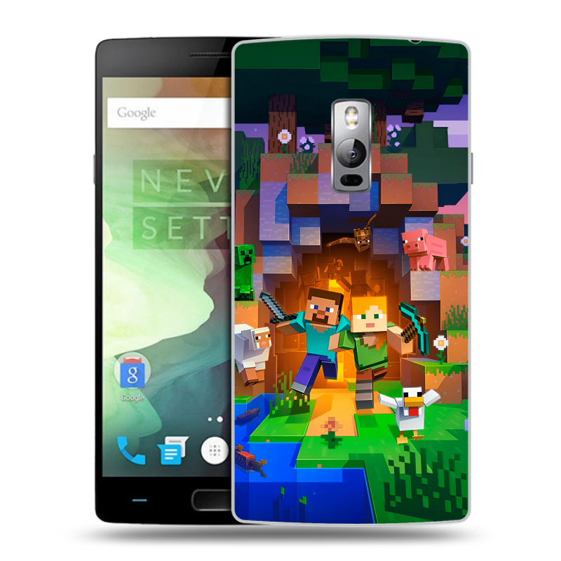 Пластиковый чехол на OnePlus 2 с принтом Майнкрафт Minecraft Пластиковый чехол на OnePlus 2 с принтом Майнкрафт Minecraft