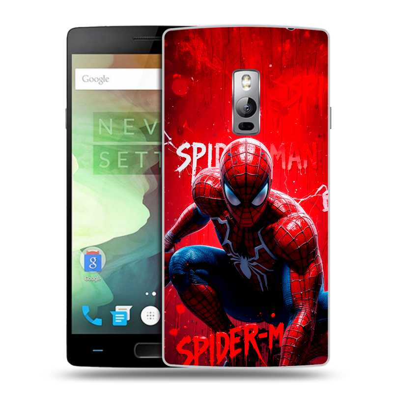 Пластиковый чехол на OnePlus 2 с принтом Spiderman Человек паук Пластиковый чехол на OnePlus 2 с принтом Spiderman Человек паук